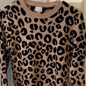 Leopard print sweater